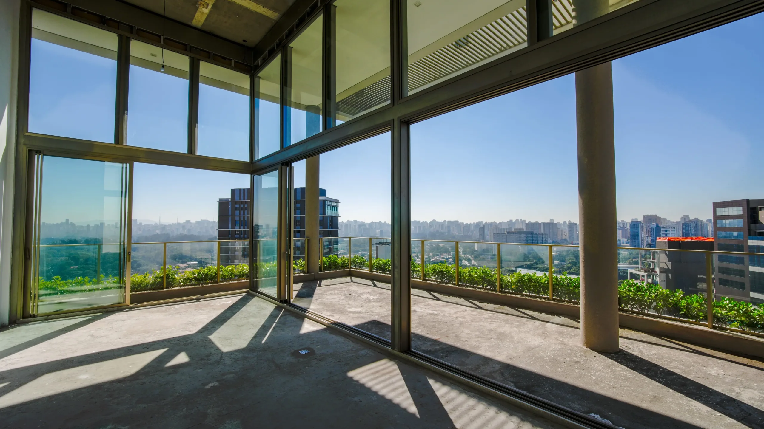 Varanda e Terraço Panorâmico da Cobertura Villa Versace Moema